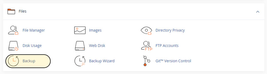 بکاپ در سی پنل Cpanel