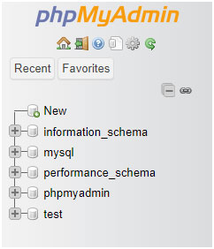 پایگاه‌های داده در phpMyAdmin